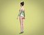 Girls wire bardot lace body in floral print