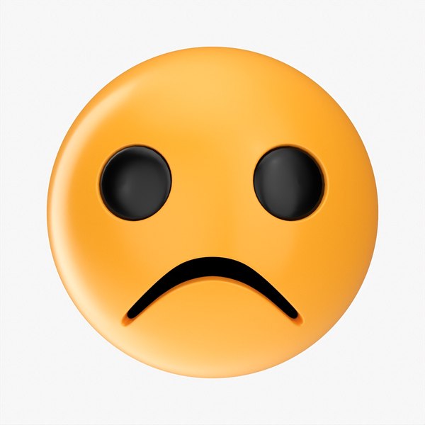 Emoji 067 Frowning 3D
