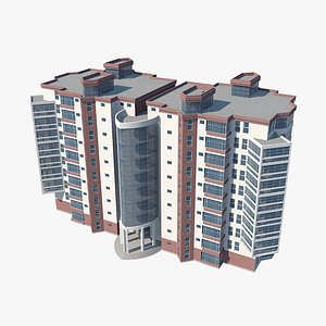 3D model hotel architecture building