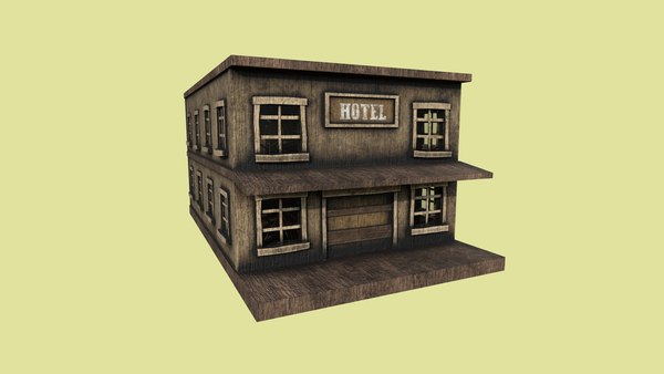 3D western hotel - wild west