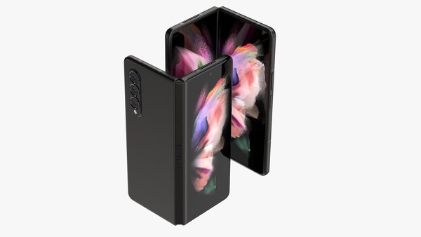 3D Samsung Galaxy Z Fold 3 All Colors model TurboSquid