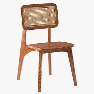 3D Retro-Wooden-Chair-2019-VRay model