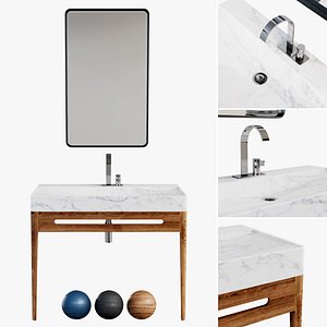 Bathroom 8  Fiji1 with 3 Materials 3D model