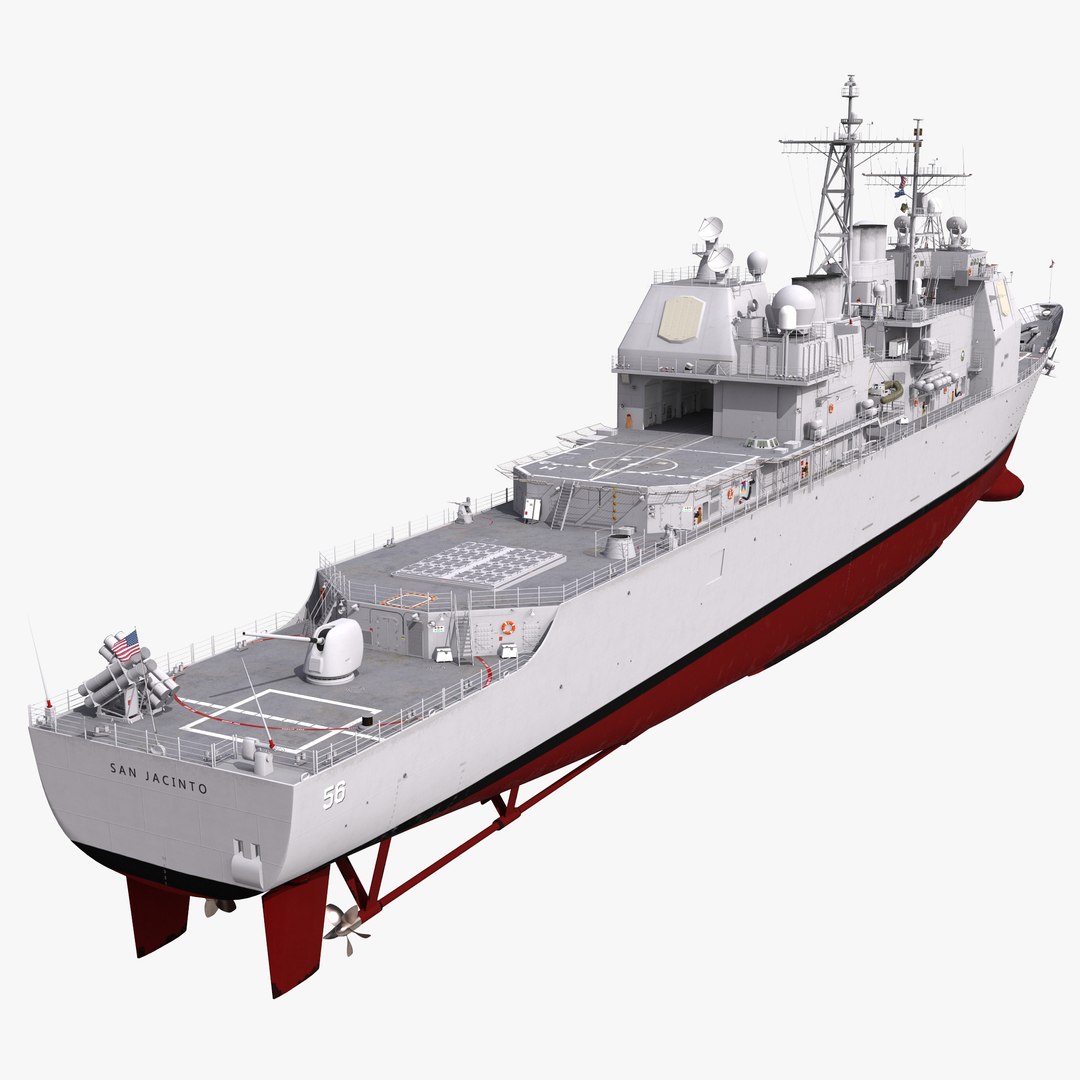 Ticonderoga Class Cruiser San Jacinto CG-56 3D Model 3D model preview