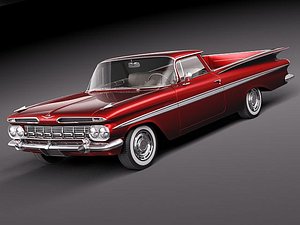 chevrolet impala 1959 el camino 3d max
