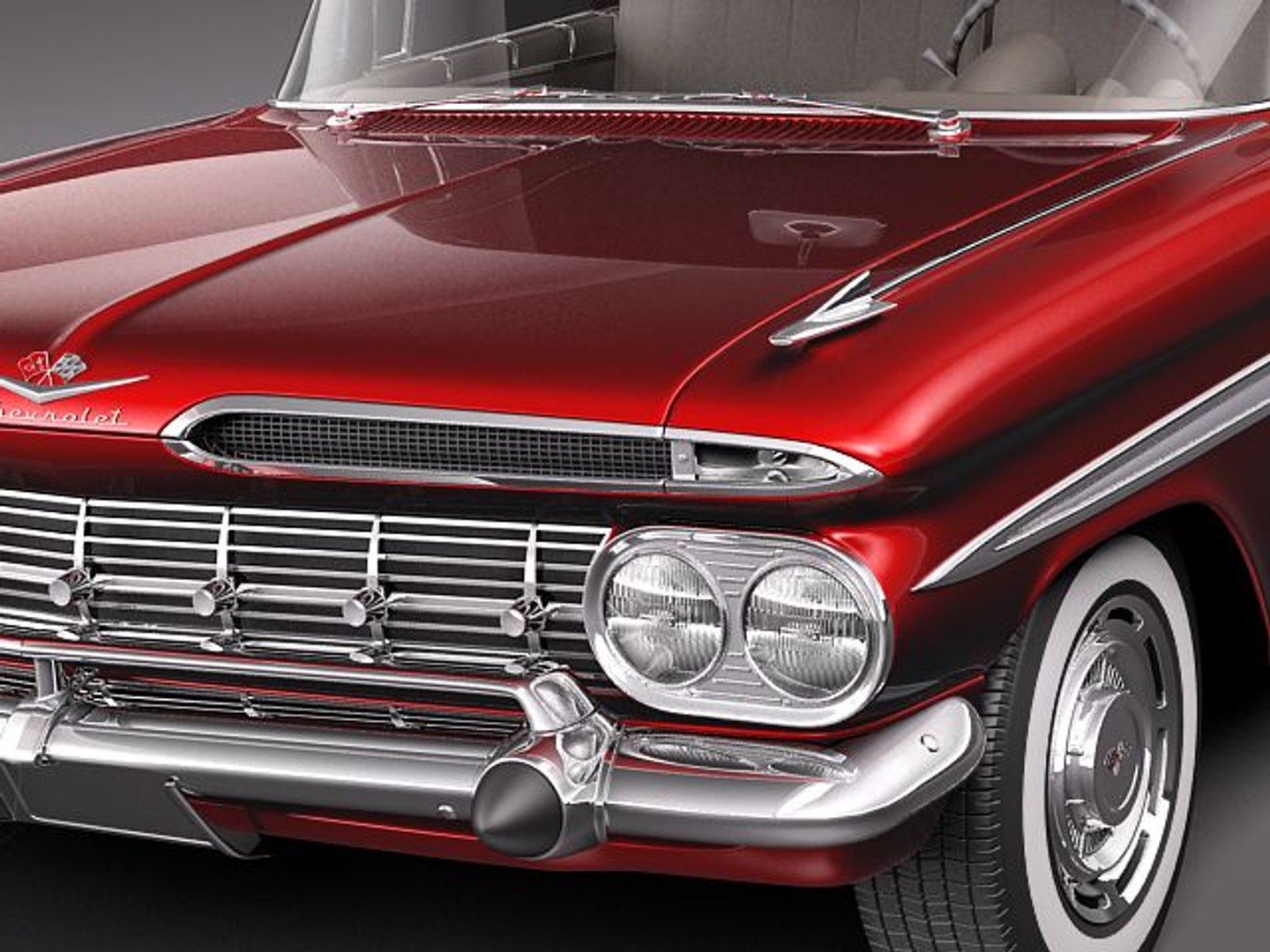 EL83438 - 1959-60 Impala / Full-Size / El Camino Upper Windshield Molding  Clip Set