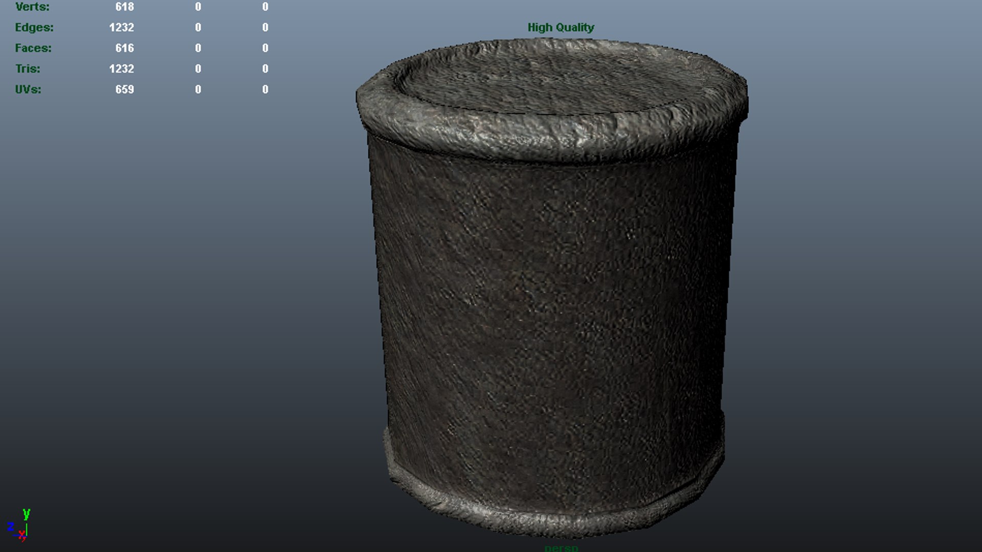 3d Rusted Barrel