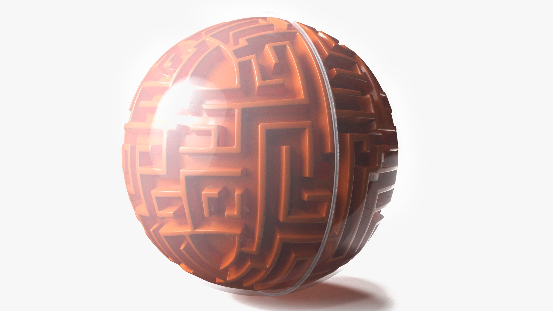 3D Puzzle Game Ball 3D model preview