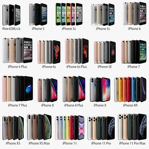 Apple iPhone Collection 2011 to 2019 v1