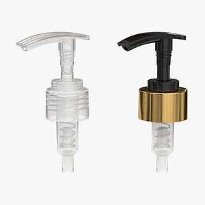 Lotion Pump Set 01 3D