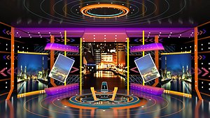 3D Tv Studio Design