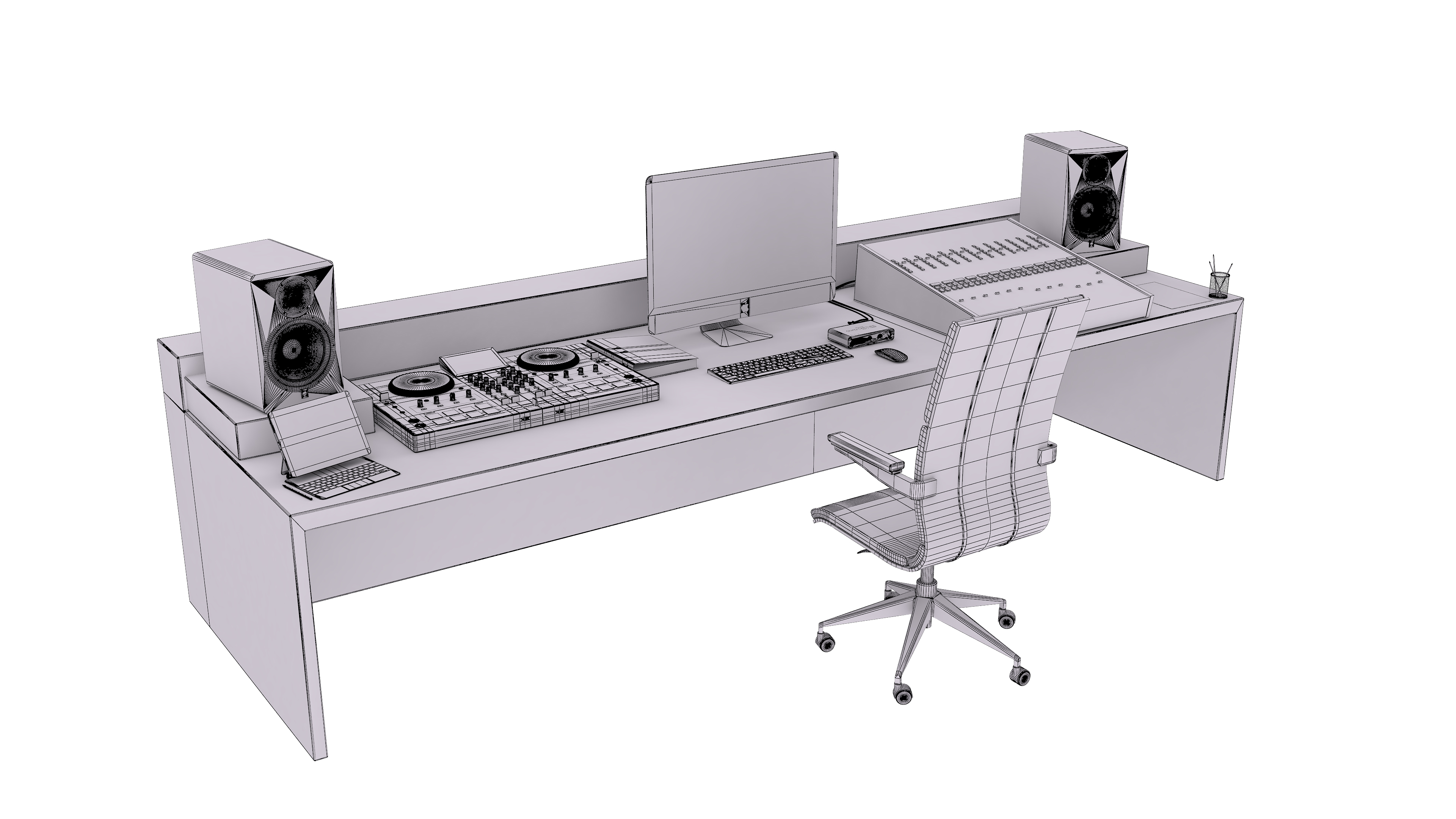 3D Music Studio Desk 2 - TurboSquid 1920782