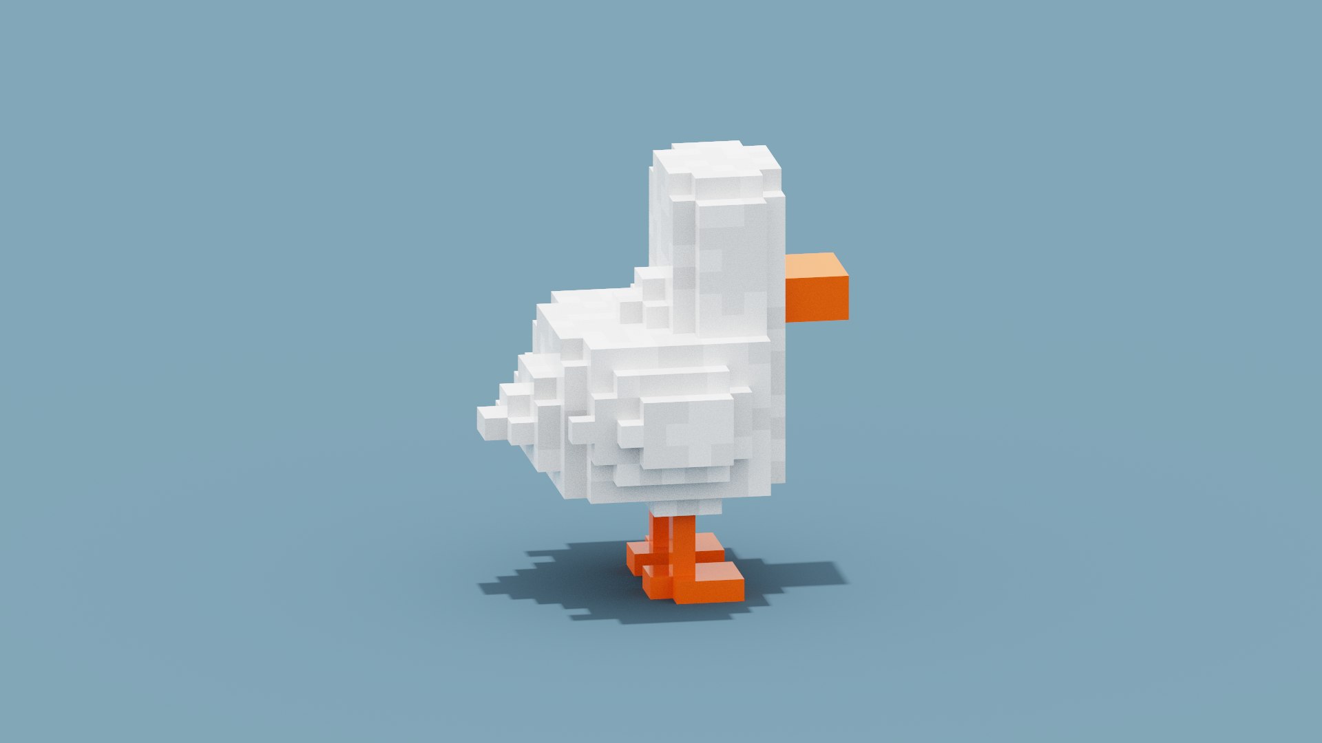 3D Voxel Duck - TurboSquid 1927120