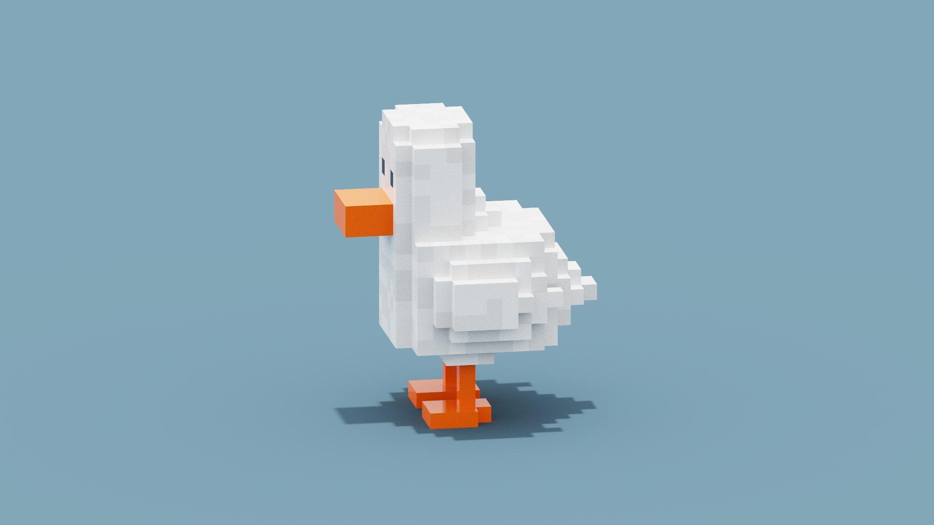 3D Voxel Duck - TurboSquid 1927120