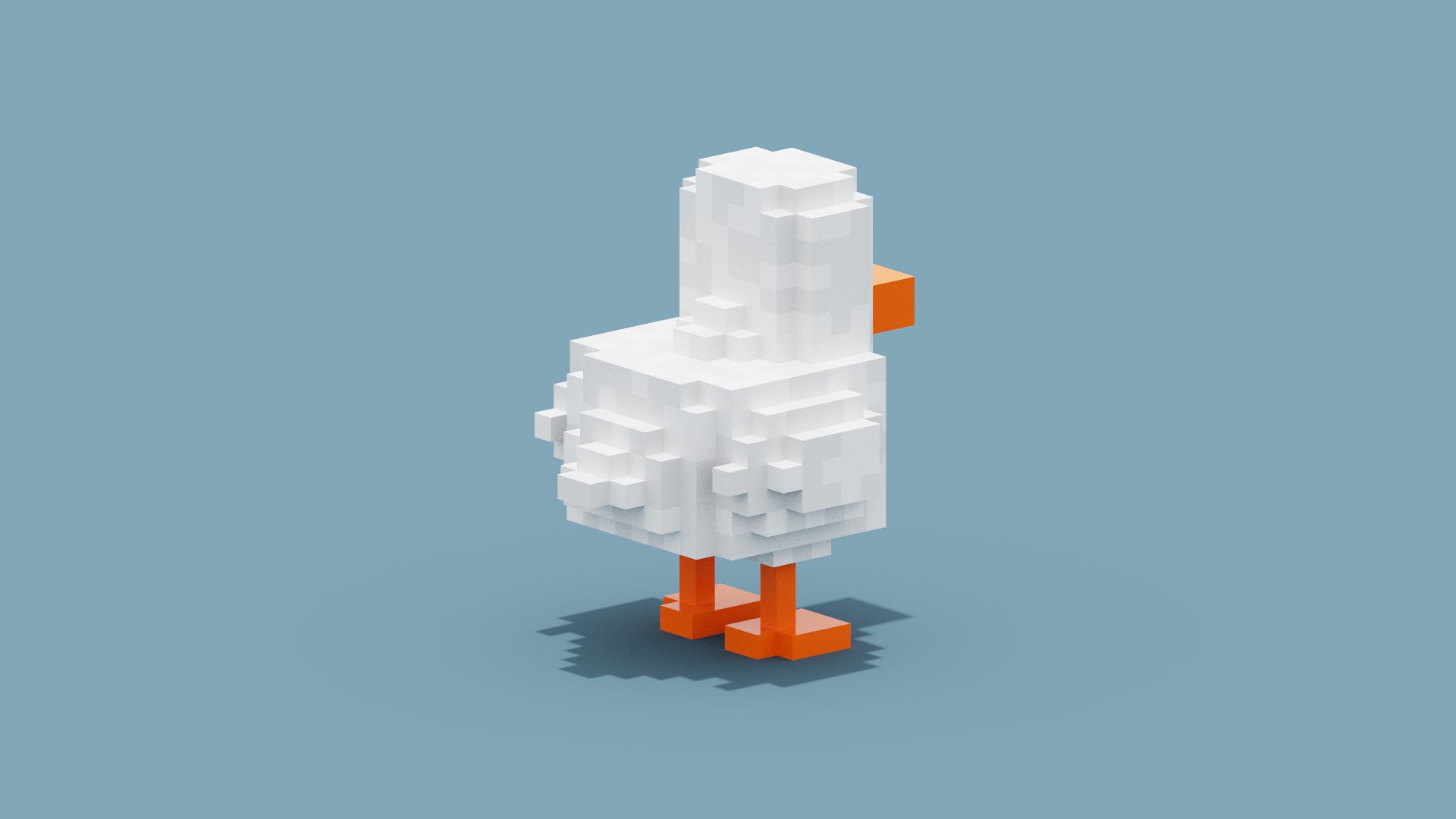 3D Voxel Duck - TurboSquid 1927120