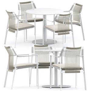 Nodi armchair and T-Ttable dining table