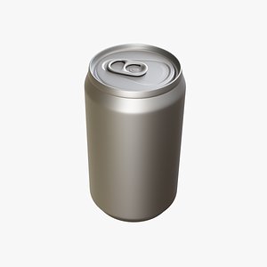 3D Aluminum soda can 3