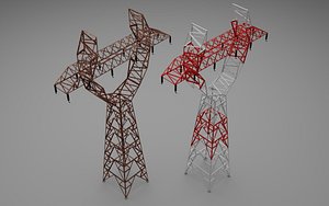 3D Electric power tower model