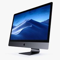 iMac Retina 5K Display Black 3D Model