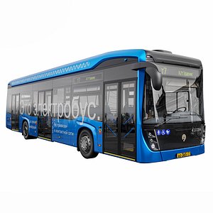 3D electrobus kamaz bus