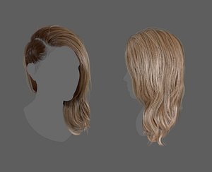 Cabelo Feminino - 013 Modelo 3D - TurboSquid 1772725