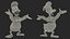 3D Disney Characters Collection model