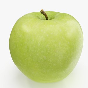 apple granny smith 03 3D model