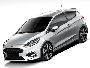 3D Ford Fiesta ST-Line 3-door 2017