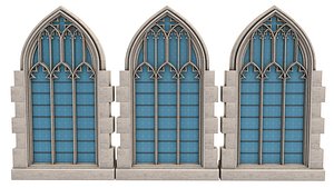 3D Gothic Window