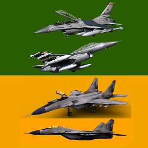F-16 and Mig-29