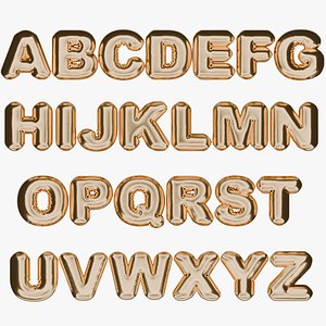 3D Big balloons Letters