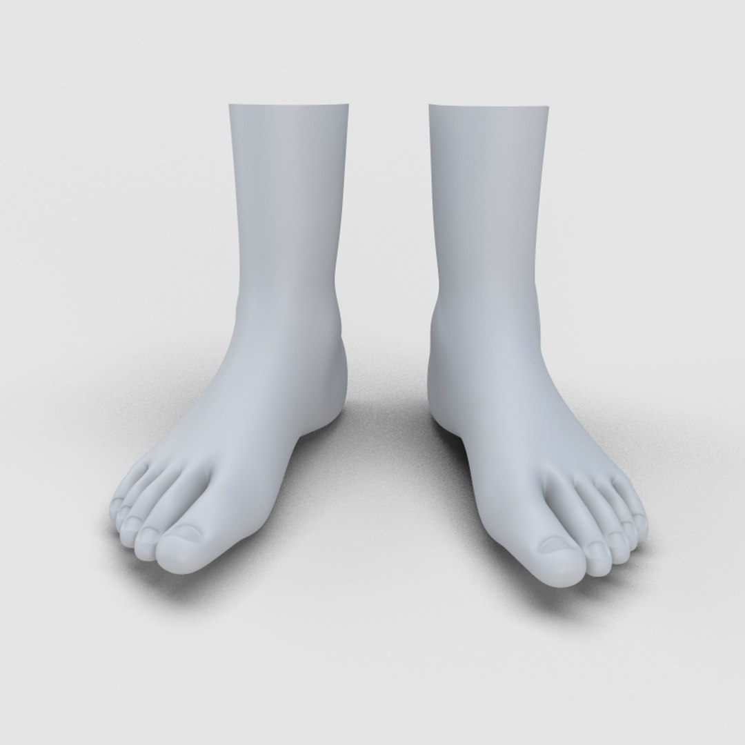 Dxf Realistic Man Feet