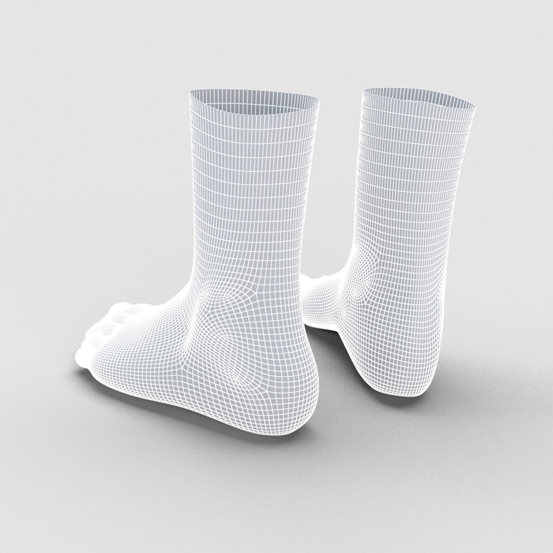 Dxf Realistic Man Feet