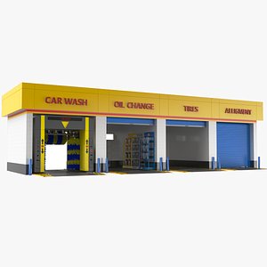 3D model Car Service Building