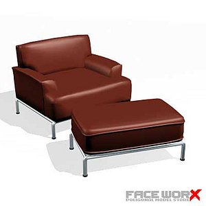 3ds max armchair chair