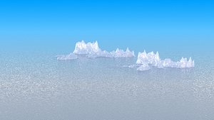 ice iceberg 3d model