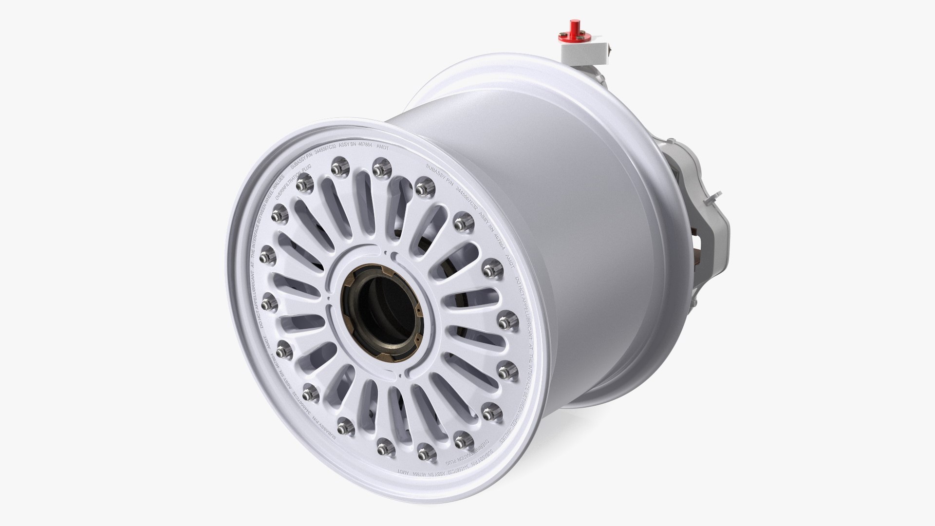 Boeing 737 Aircraft Wheel Rim Disk with Brake 3D model preview