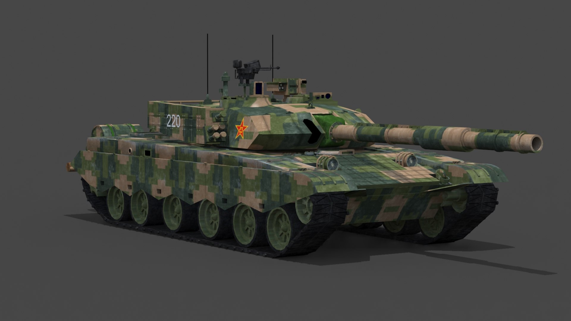 Chinese Ztz Type 99 Tank 3D Model - TurboSquid 1972943