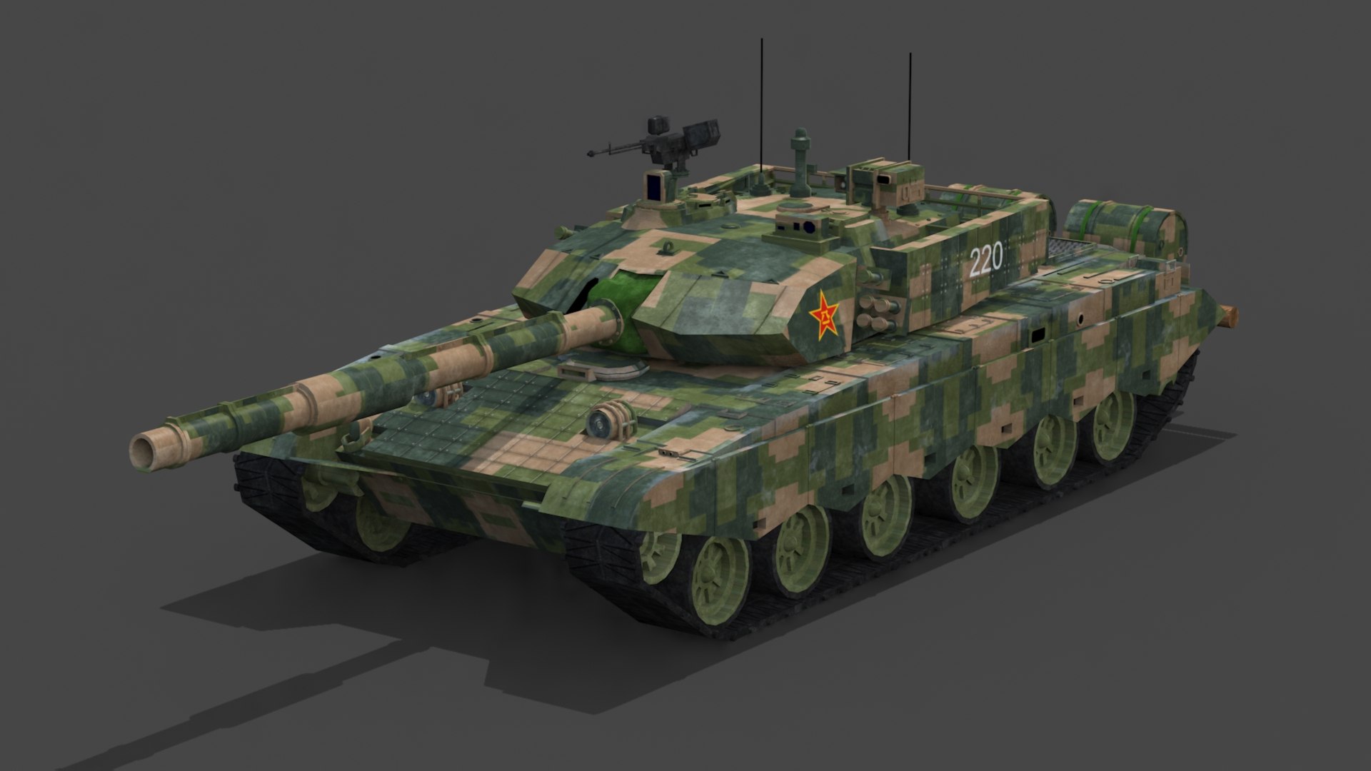 Chinese Ztz Type 99 Tank 3D Model - TurboSquid 1972943