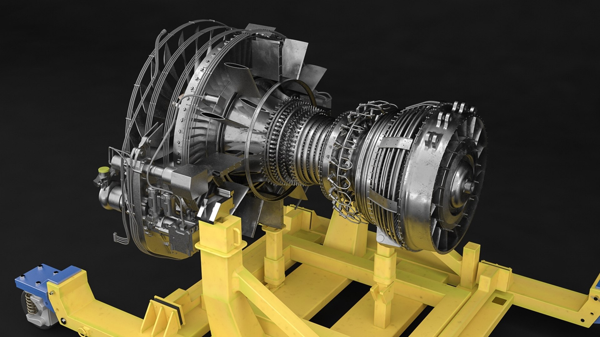C4d Cfm56-7b Engine Complete Internal