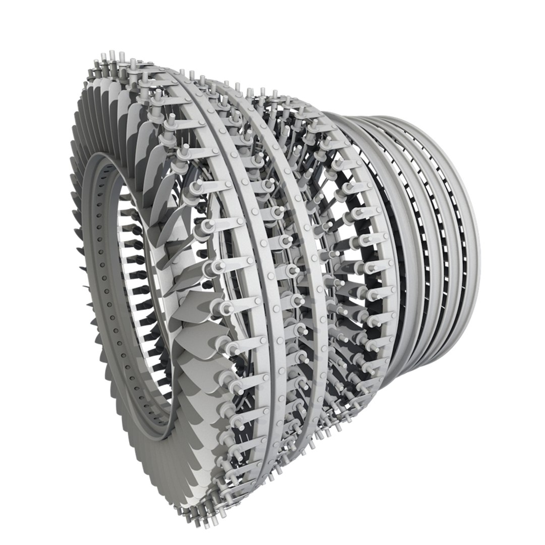 C4d Cfm56-7b Engine Complete Internal