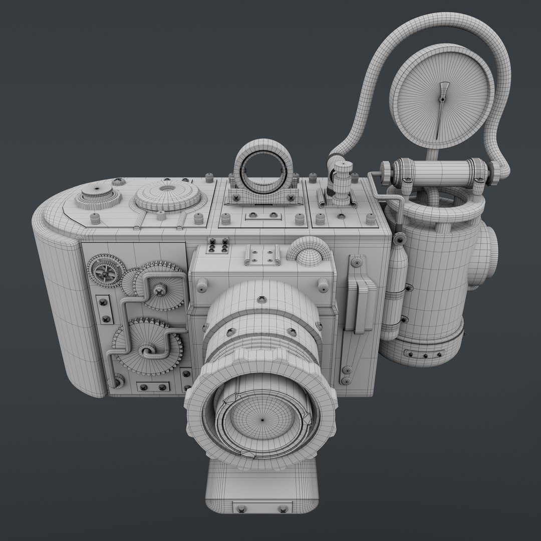 Steampunk Camera Model - TurboSquid 2287584