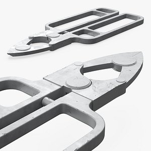 3D Space-Grade Mechanical Shears model