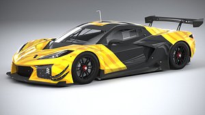 Chevrolet Corvette Z06 GT3 R Competition 2024 3D model