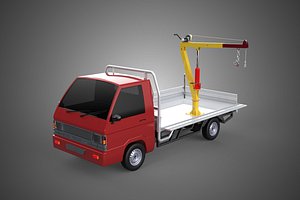 RED YELLOW DROP SIDE CRANE HOIST HAND WINCH LOAD BED GATE DOOR PICKUP TRUCK TYPE H54