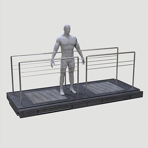 3D LowPoly Platform bridge MODEL Element1