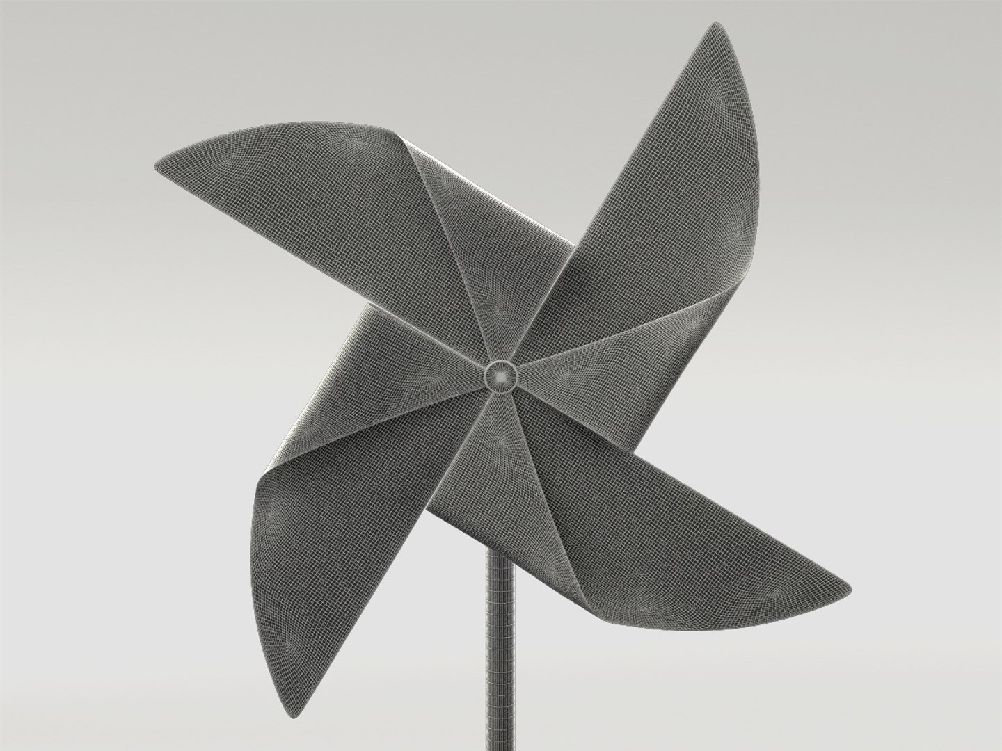 3d Pinwheel Cmyk Rainbow Model