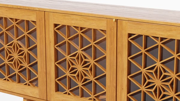 Kumiko Media Cabinet 3D model - TurboSquid 1722879