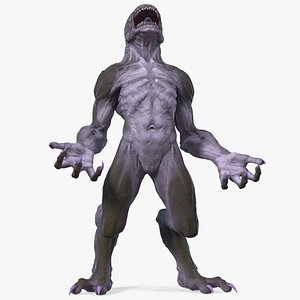 monster beast standing pose 3D model