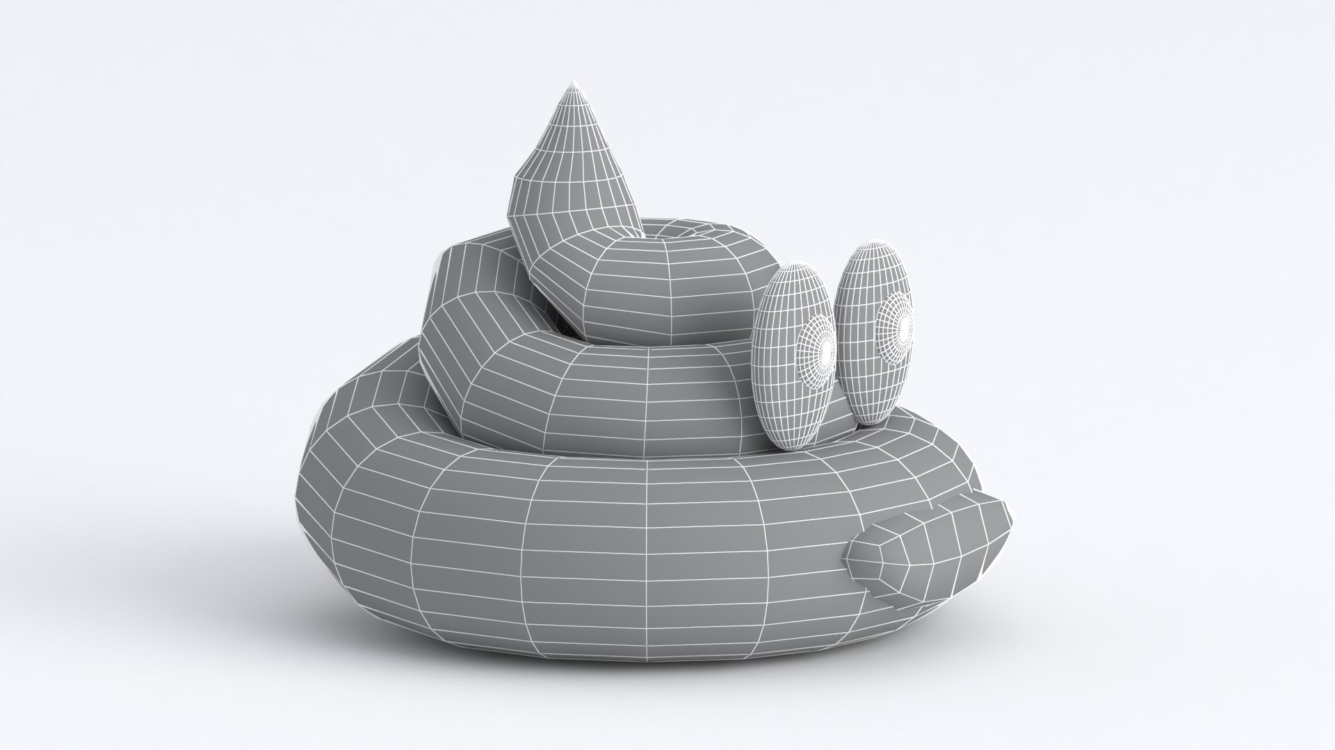 3D The Smiling Poop Dark Brown Model - TurboSquid 2555057